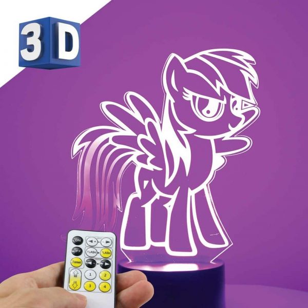 3D LED dečija noćna lampa My Little Pony