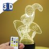 3D LEd noćna lampa za decu Spajdermen